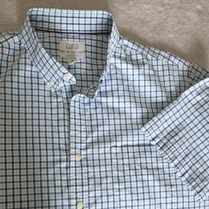 Croft & Barrow Men's Green and Blue Checkered Shirt